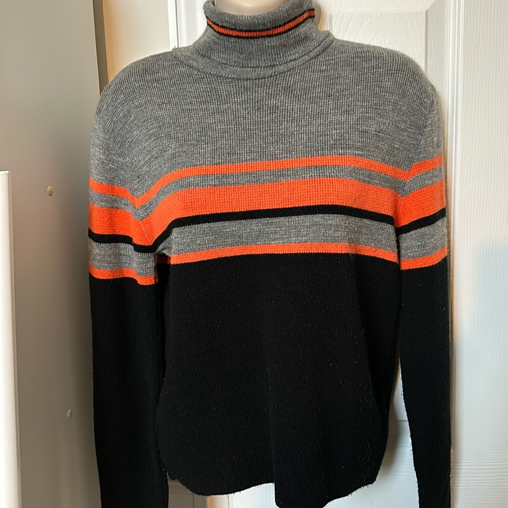 🧡VINTAGE A. BYER HIGH NECK STRIPED SWEATER🧡